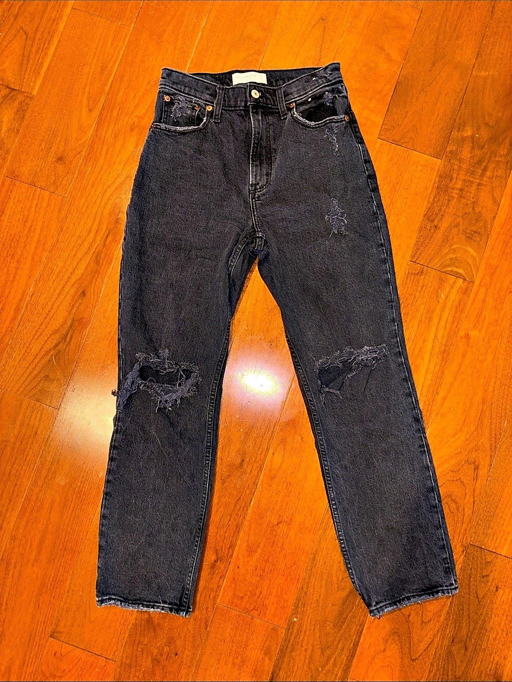 Abercrombie & Fitch Curve Love The '90s Straight Ultra High Rise Jeans '90s